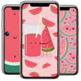 Kawaii Watermelon WallpaperCute Wallpaper Kawaii Watermelon v2.1_rowtechapk.com