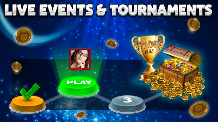 Spades Plus - Card Game screenshot image 1_Popularmodapk.com