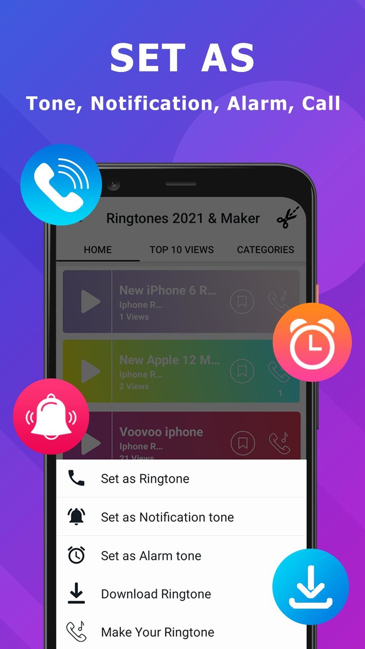 Ringtones for IphonE - Mp3 screenshot image 7_Popularmodapk.com
