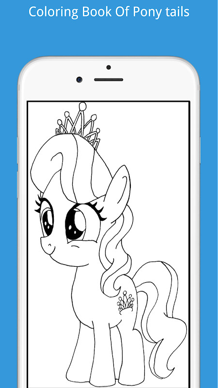 Coloring Book Of Pony tails screenshot image 2_Popularmodapk.com