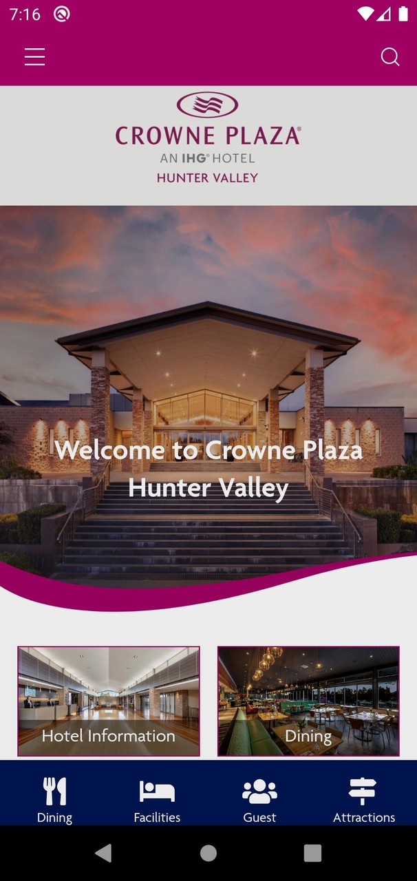 Crowne Plaza Hunter Valley screenshot image 2_Popularmodapk.com