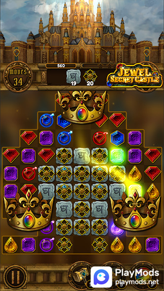 Jewel Secret Castle: Match 3<span>(Unlimited)</span> screenshot image 5_Popularmodapk.com