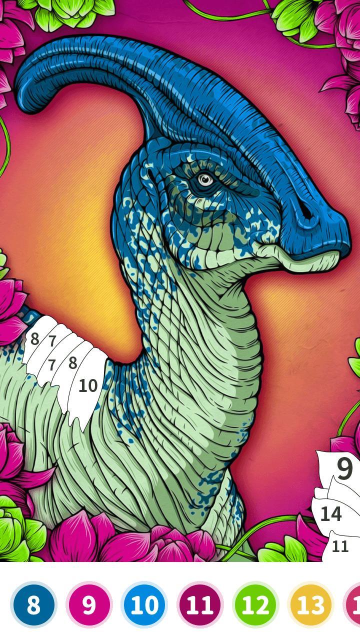 Dinosaur Color by Number Book screenshot image 4_Popularmodapk.com
