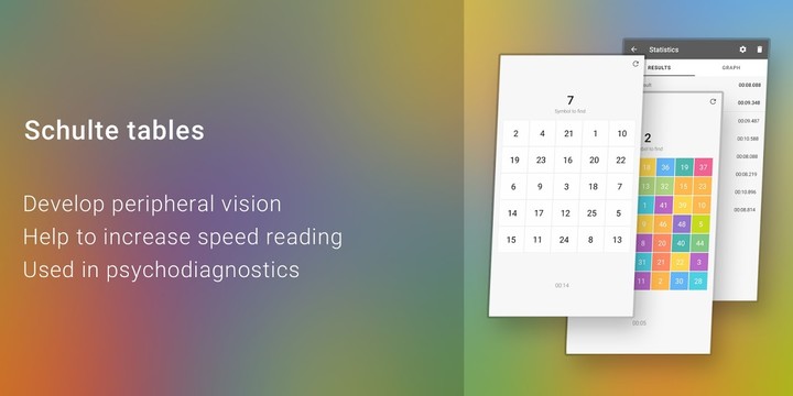 Schulte table: speed reading screenshot image 10_Popularmodapk.com