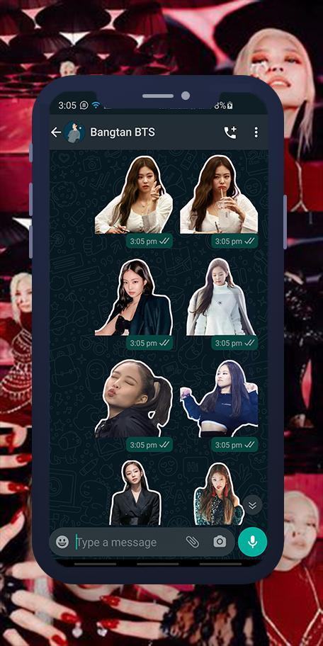 Jennie Blackpink WASticker screenshot image 10_Popularmodapk.com