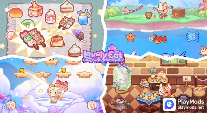 Lovely Cat: Magic Academy City<span>(No ads)</span> screenshot image 4_Popularmodapk.com