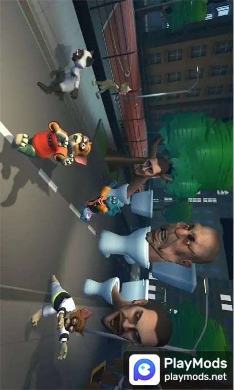 马桶人:猫咪快跑<span>(no ads)</span> screenshot image 1_Popularmodapk.com