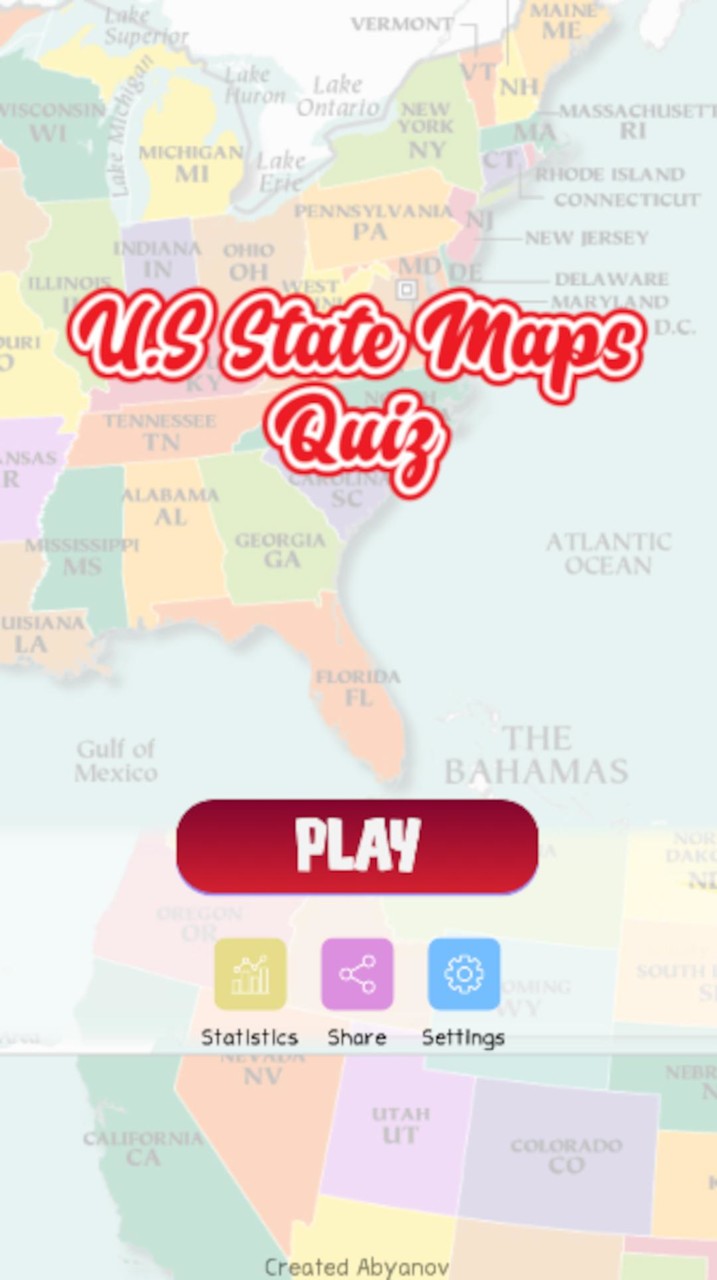 U.S States Maps Quiz screenshot image 2_Popularmodapk.com