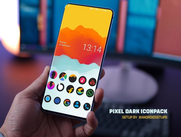 Pixel DARK Icon Pack screenshot image 20_Popularmodapk.com