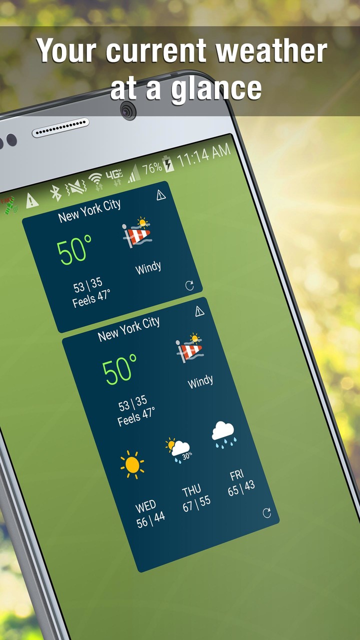 Weather Widget by WeatherBug: Alerts & Forecast screenshot image 3_Popularmodapk.com