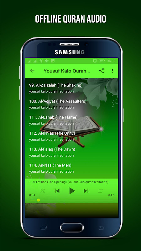 Yousuf Kalo Quran Mp3 Offline screenshot image 2_Popularmodapk.com