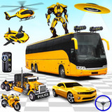 Police Bus Robot Car Game 3d2.5_rowtechapk.com