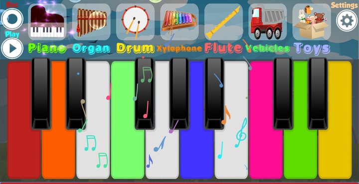 Kids Piano screenshot image 3_Popularmodapk.com
