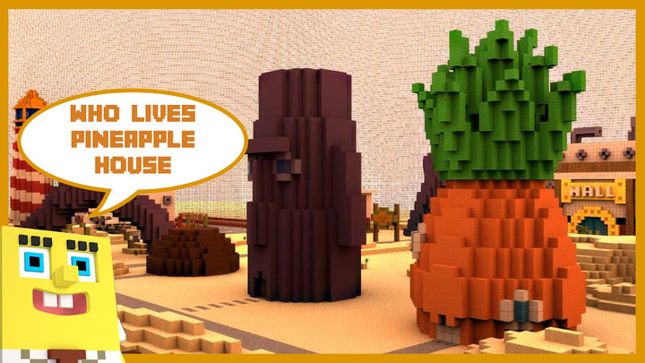 Bikini Bottom and Pineapple House Map MCPE screenshot image 2_Popularmodapk.com