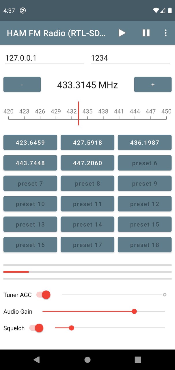 HAM FM Radio (RTL-SDR) screenshot image 5_Popularmodapk.com