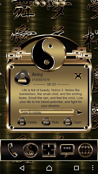 Ying Yang Go SMS theme<span>(Paid for free)</span> screenshot image 2_Popularmodapk.com