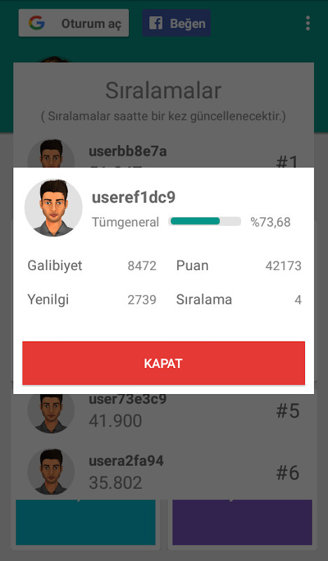 Batak - Tekli, Eşli, Koz Maça screenshot image 8_Popularmodapk.com
