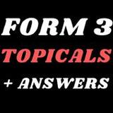 Form 3 Topical QuestionsForm 3 Topical Past KCSE Qusetions and Answers_rowtechapk.com