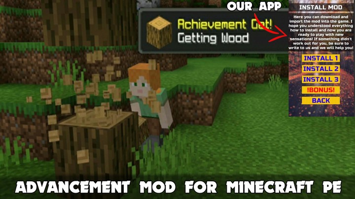Advancement Mod Minecraft PE screenshot image 14_Popularmodapk.com