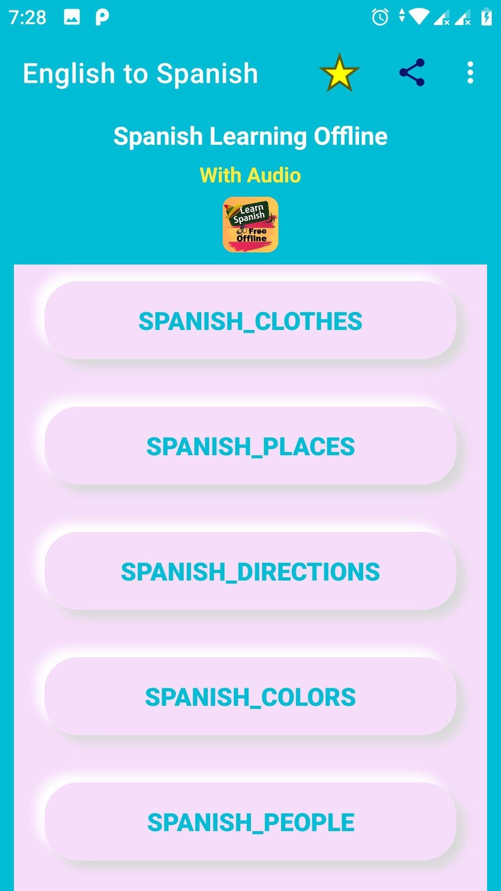 Spanish Learning Apps Offline screenshot image 9_Popularmodapk.com