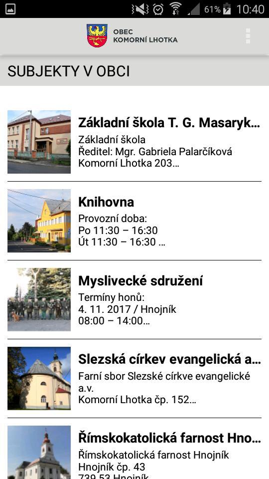 Obec Komorní Lhotka screenshot image 10_Popularmodapk.com