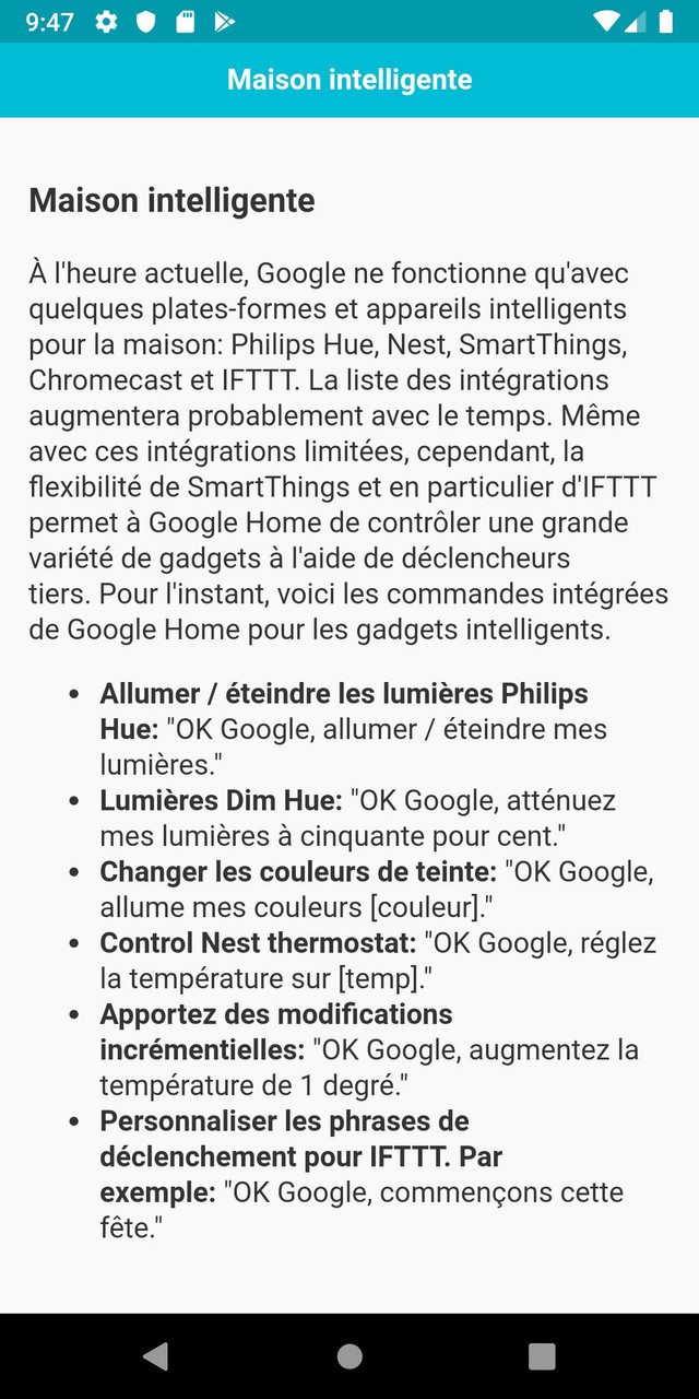 Commandes pour Google Home screenshot image 7_Popularmodapk.com
