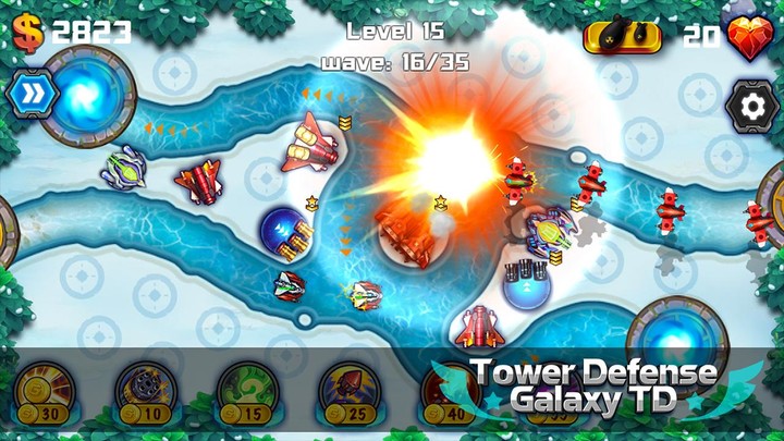 Tower Defense: Galaxy TD screenshot image 4_Popularmodapk.com