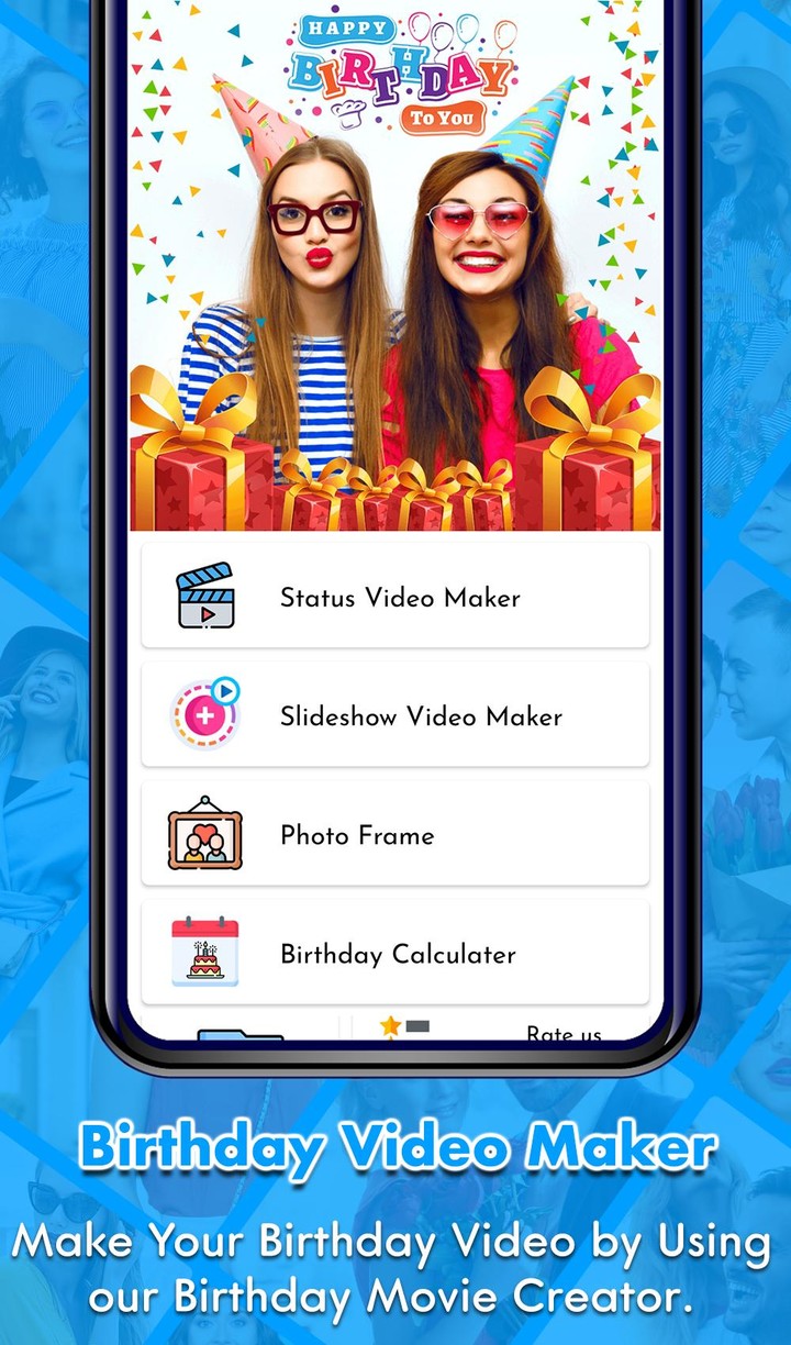 Birthday Video Maker with Song screenshot image 1_Popularmodapk.com