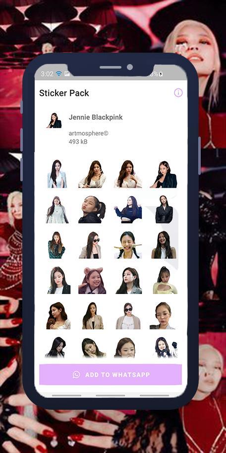 Jennie Blackpink WASticker screenshot image 7_Popularmodapk.com