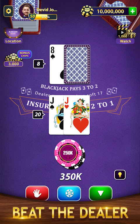 BlackJack by Murka: 21 Classic screenshot image 6_Popularmodapk.com