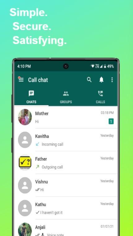 Call Chat Private Messenger screenshot image 6_Popularmodapk.com