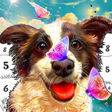 Dog Paint by Number Coloring1.5_rowtechapk.com