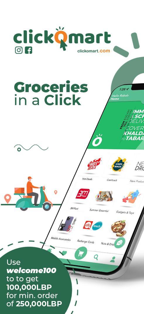 Clickomart - Online Grocery screenshot image 1_Popularmodapk.com