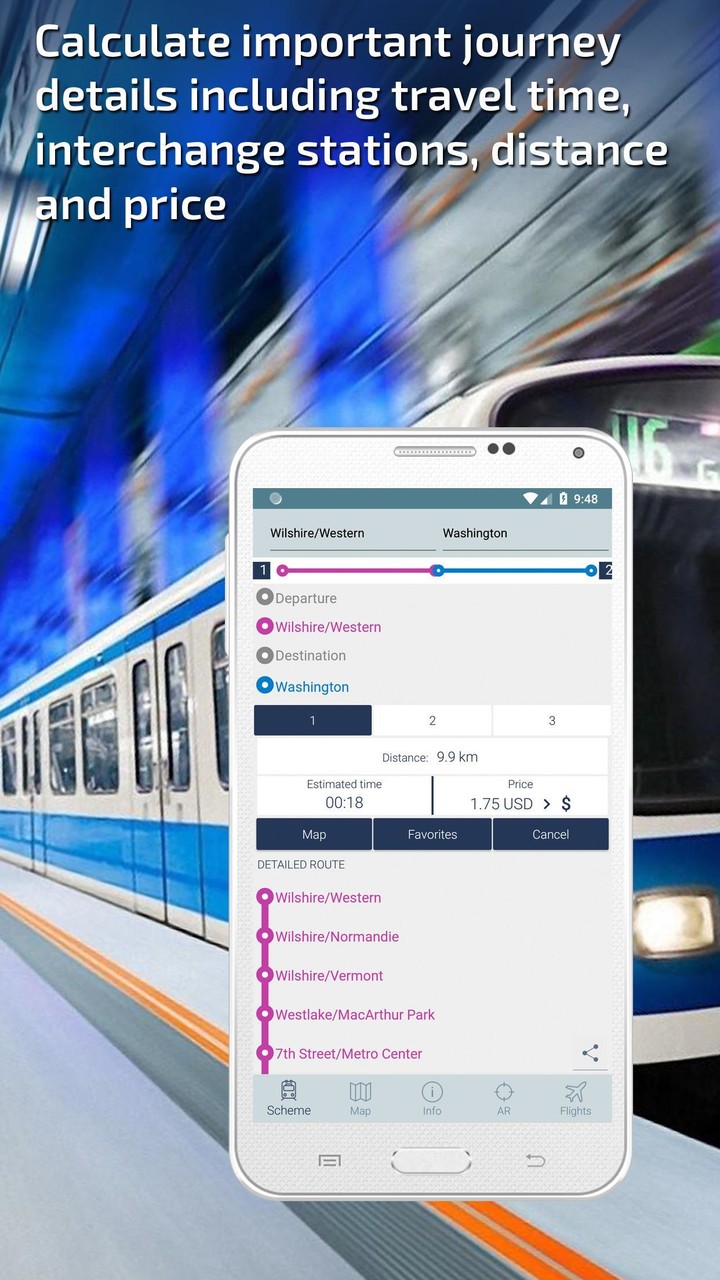 Los Angeles Metro Guide and Subway Route Planner screenshot image 3_Popularmodapk.com