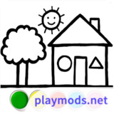 Glitter House coloring and dra<span>(Unlimited coins)</span>1.7_rowtechapk.com