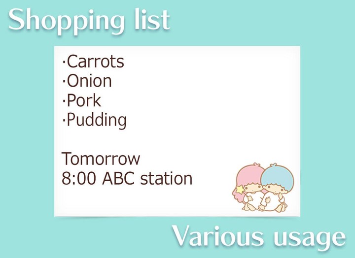 Notepad Little Twin Stars screenshot image 7_Popularmodapk.com