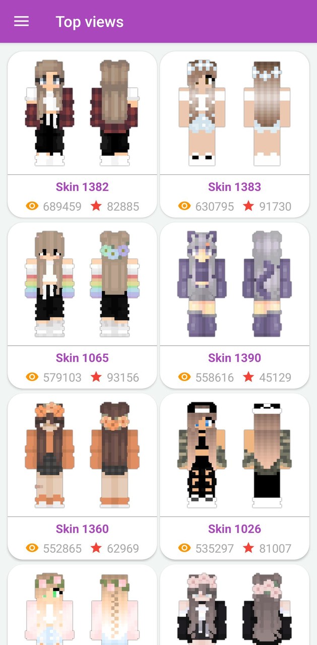 Girls Skins for Minecraft PE screenshot image 2_Popularmodapk.com