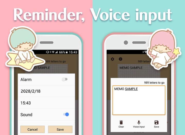 Notepad Little Twin Stars screenshot image 10_Popularmodapk.com