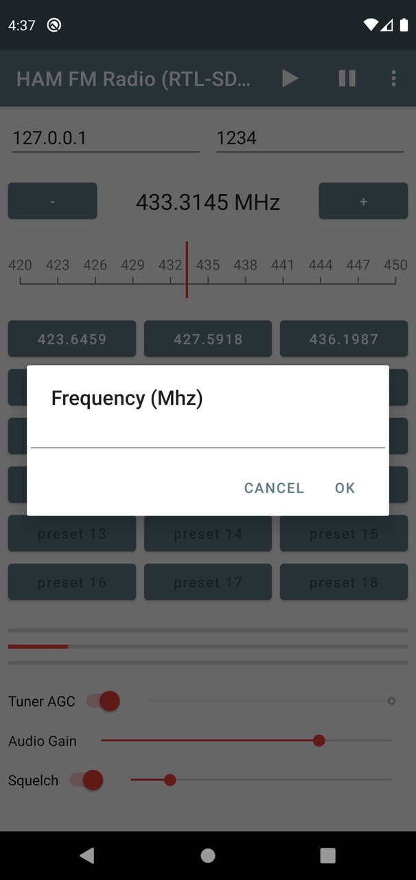 HAM FM Radio (RTL-SDR) screenshot image 6_Popularmodapk.com