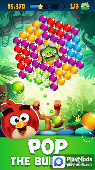 Angry Birds POP Bubble Shooter<span>(Unlimited money)</span> screenshot image 1_Popularmodapk.com