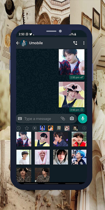 V BTS Animated WASticker screenshot image 7_Popularmodapk.com
