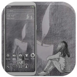 Candle Sketch Launcher Theme1.1_rowtechapk.com