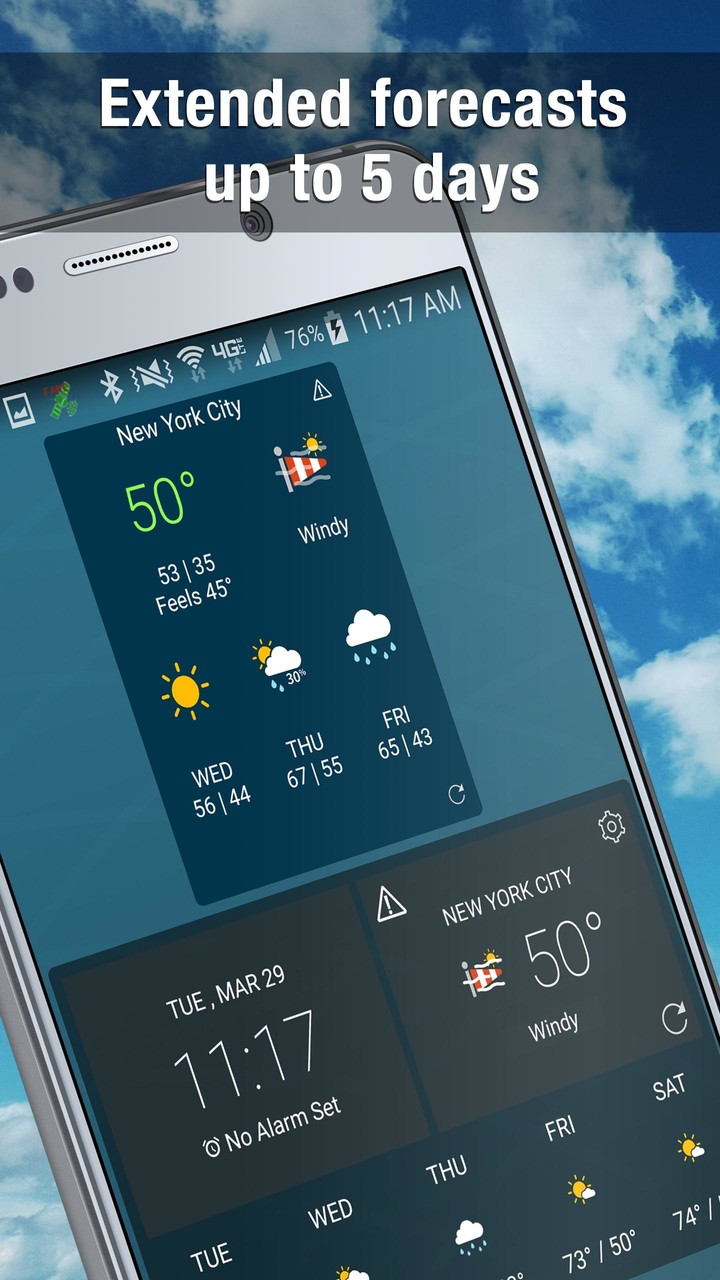 Weather Widget by WeatherBug: Alerts & Forecast screenshot image 1_Popularmodapk.com