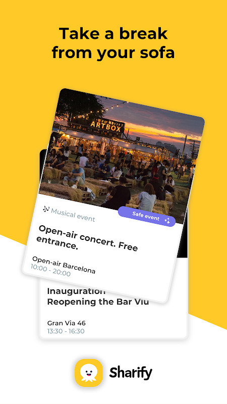 Sharify - Local events near me screenshot image 5_Popularmodapk.com