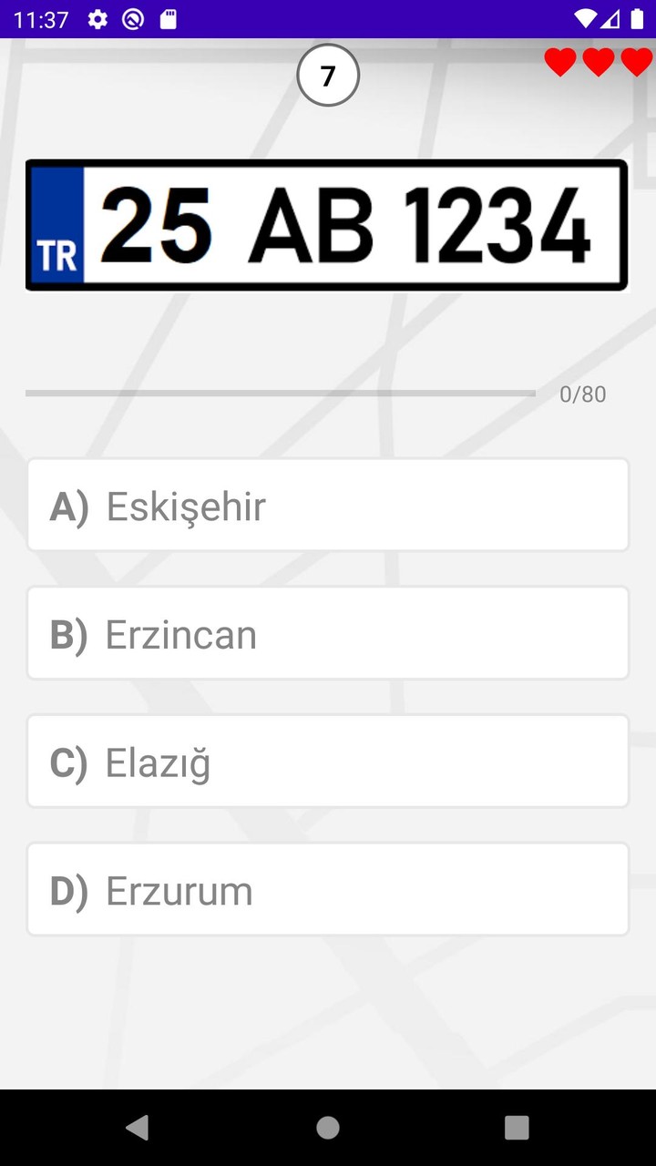 Plaka Quiz - 81 il Plaka Testi screenshot image 4_Popularmodapk.com