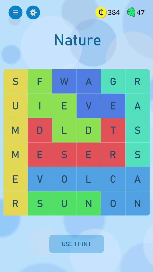 Word search game in English screenshot image 1_Popularmodapk.com