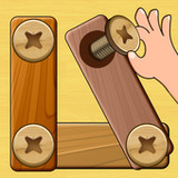 Wood Nuts & Bolts Puzzle<span>(Much money)</span>11.2_rowtechapk.com