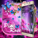 Pink Rose Launcher Theme4.3_rowtechapk.com