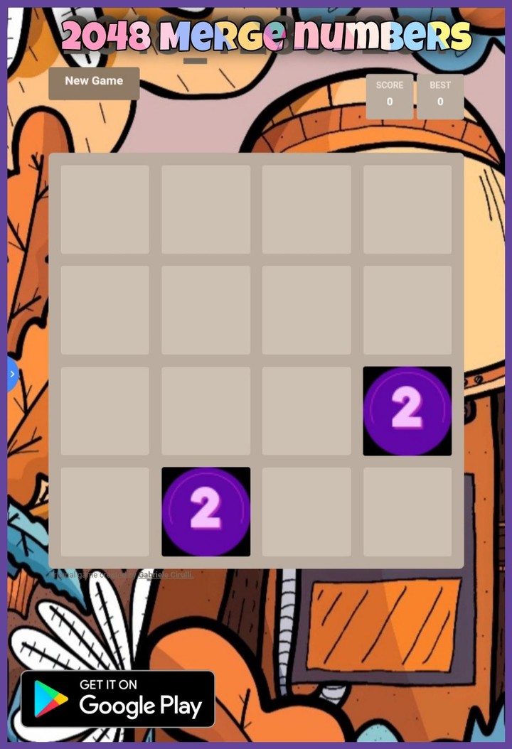 2048: merge numbers screenshot image 1_Popularmodapk.com