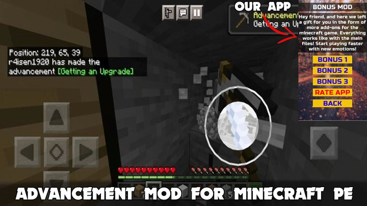 Advancement Mod Minecraft PE screenshot image 13_Popularmodapk.com